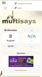 Mobile Screenshot of muftisays.com