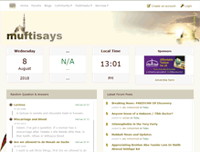 Tablet Screenshot of muftisays.com